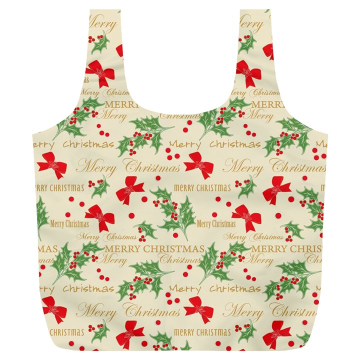 Christmas-paper-scrapbooking-- Full Print Recycle Bag (XL)