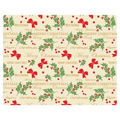 Christmas-paper-scrapbooking-- Two Sides Premium Plush Fleece Blanket (Medium)