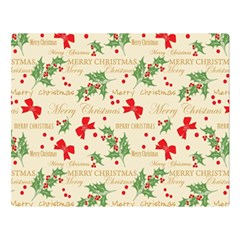 Christmas-paper-scrapbooking-- Two Sides Premium Plush Fleece Blanket (Large)