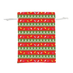 Christmas-papers-red-and-green Lightweight Drawstring Pouch (m) by Grandong