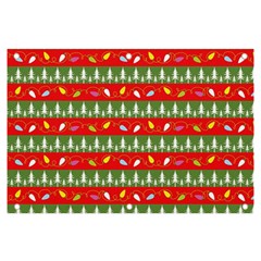 Christmas-papers-red-and-green Banner And Sign 6  X 4  by Grandong