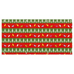 Christmas-papers-red-and-green Banner And Sign 8  X 4  by Grandong