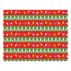 Christmas-papers-red-and-green Premium Plush Fleece Blanket (large) by Grandong