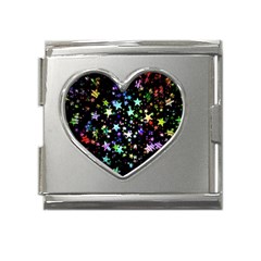 Christmas-star-gloss-lights-light Mega Link Heart Italian Charm (18mm)