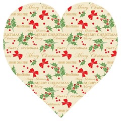 Christmas-paper-scrapbooking-- Wooden Puzzle Heart