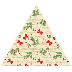 Christmas-paper-scrapbooking-- Wooden Puzzle Triangle