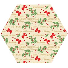 Christmas-paper-scrapbooking-- Wooden Puzzle Hexagon