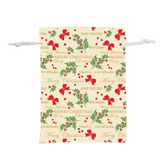 Christmas-paper-scrapbooking-- Lightweight Drawstring Pouch (S)