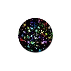 Christmas-star-gloss-lights-light Golf Ball Marker (10 pack)