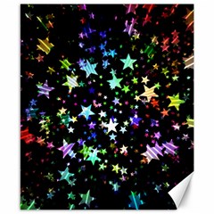 Christmas-star-gloss-lights-light Canvas 8  x 10 