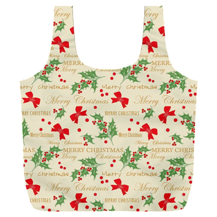 Christmas-paper-scrapbooking-- Full Print Recycle Bag (XXXL)