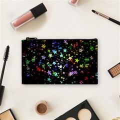 Christmas-star-gloss-lights-light Cosmetic Bag (Small)