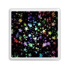 Christmas-star-gloss-lights-light Memory Card Reader (Square)