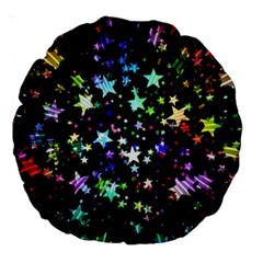 Christmas-star-gloss-lights-light Large 18  Premium Round Cushions