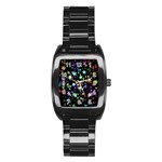 Christmas-star-gloss-lights-light Stainless Steel Barrel Watch Front