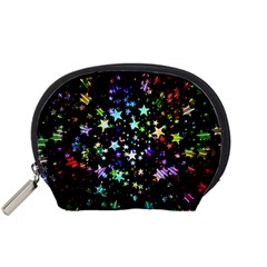 Christmas-star-gloss-lights-light Accessory Pouch (Small)