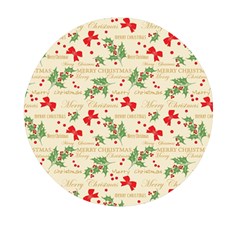 Christmas-paper-scrapbooking-- Mini Round Pill Box (Pack of 5)