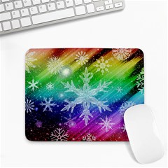 Christmas-snowflake-background Small Mousepad by Grandong