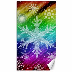 Christmas-snowflake-background Canvas 40  X 72  by Grandong