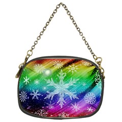 Christmas-snowflake-background Chain Purse (two Sides) by Grandong