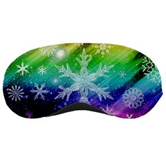 Christmas-snowflake-background Sleep Mask by Grandong