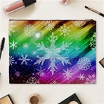 Christmas-snowflake-background Cosmetic Bag (XL) Back