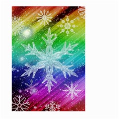 Christmas-snowflake-background Large Garden Flag (two Sides) by Grandong