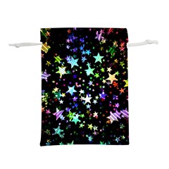 Christmas-star-gloss-lights-light Lightweight Drawstring Pouch (M)