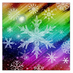 Christmas-snowflake-background Square Satin Scarf (36  X 36 ) by Grandong