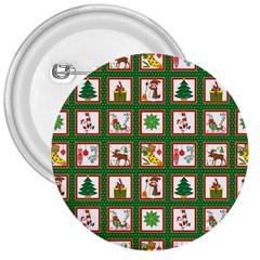 Christmas-paper-christmas-pattern 3  Buttons by Grandong