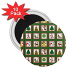 Christmas-paper-christmas-pattern 2.25  Magnets (10 pack)  Front