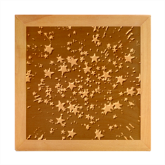 Christmas-star-gloss-lights-light Wood Photo Frame Cube