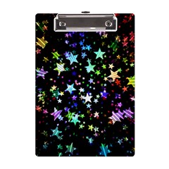 Christmas-star-gloss-lights-light A5 Acrylic Clipboard