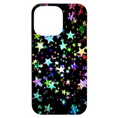 Christmas-star-gloss-lights-light iPhone 14 Pro Max Black UV Print Case