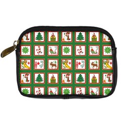 Christmas-paper-christmas-pattern Digital Camera Leather Case by Grandong