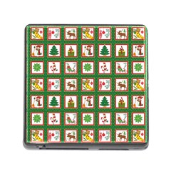 Christmas-paper-christmas-pattern Memory Card Reader (square 5 Slot) by Grandong