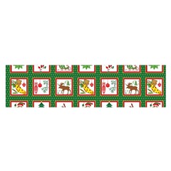 Christmas-paper-christmas-pattern Oblong Satin Scarf (16  X 60 ) by Grandong