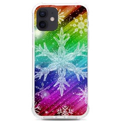 Christmas-snowflake-background Iphone 12/12 Pro Tpu Uv Print Case by Grandong