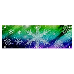 Christmas-snowflake-background Banner And Sign 6  X 2  by Grandong