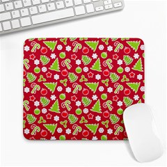 Christmas-paper-scrapbooking-pattern Large Mousepad by Grandong