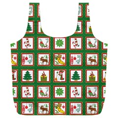 Christmas-paper-christmas-pattern Full Print Recycle Bag (xxxl) by Grandong