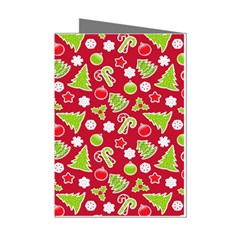 Christmas-paper-scrapbooking-pattern Mini Greeting Cards (pkg Of 8) by Grandong