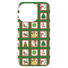 Christmas-paper-christmas-pattern Iphone 14 Pro Black Uv Print Case by Grandong