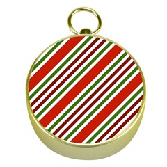 Christmas-color-stripes Gold Compasses by Grandong