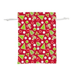 Christmas-paper-scrapbooking-pattern Lightweight Drawstring Pouch (m) by Grandong