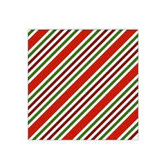 Christmas-color-stripes Satin Bandana Scarf 22  X 22  by Grandong