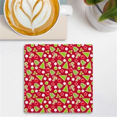 Christmas-paper-scrapbooking-pattern Uv Print Square Tile Coaster  by Grandong