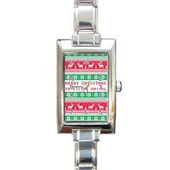 Merry Christmas Ya Filthy Animal Rectangle Italian Charm Watch by Grandong