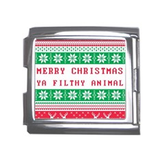 Merry Christmas Ya Filthy Animal Mega Link Italian Charm (18mm) by Grandong