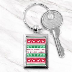 Merry Christmas Ya Filthy Animal Key Chain (rectangle) by Grandong